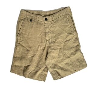 Billy Reid Men’s Shorts Size 28 New 100% Linen Beige
